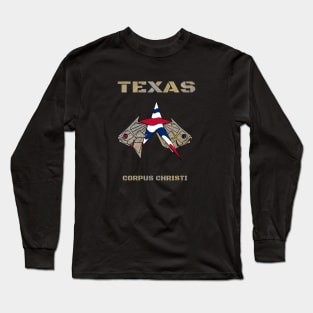 Corpus Christi Texas Fish Long Sleeve T-Shirt